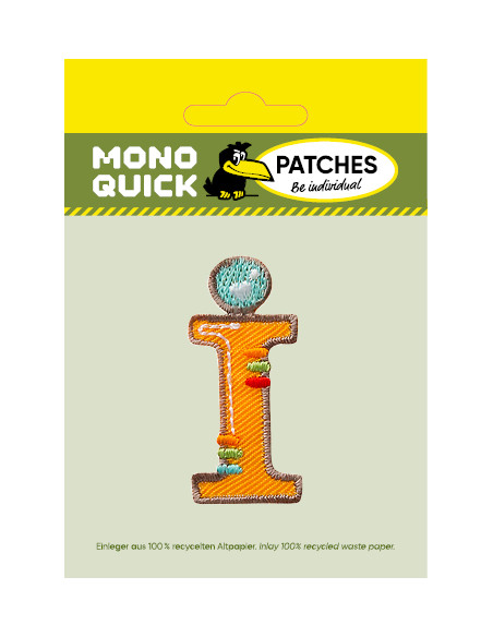 Appliques, Patch, Écusson thermocollant : Lettre unique I colorée