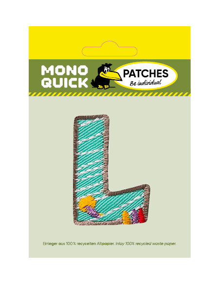 Appliques, Patch, Écusson thermocollant : Lettre unique L colorée