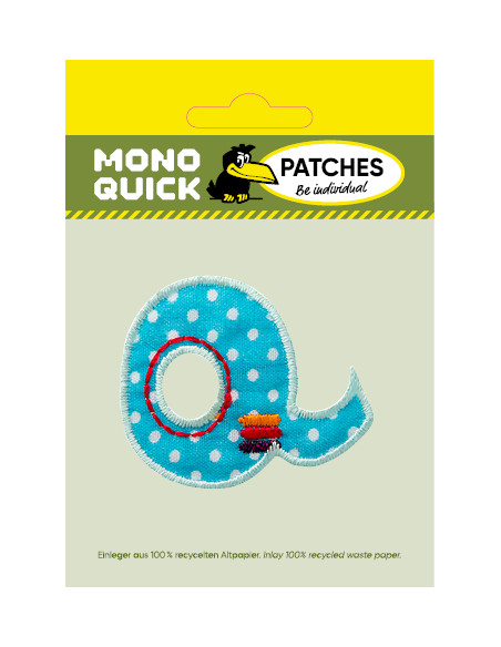 Applicatie, Patch, Strijkapplicatie: Enkele letter P kleurig