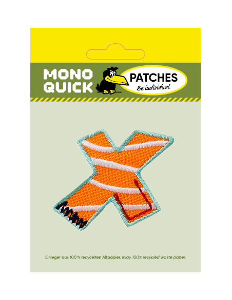 Appliques, Patch, Écusson thermocollant : Lettre unique X colorée
