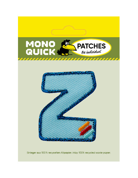 Applikation, Patch, Bügelbild: Einzelbuchstabe Z bunt