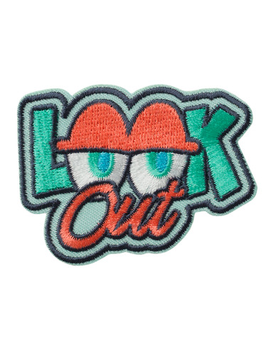 Applikation, Patch, Bügelbild: Look Out