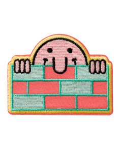 Applikation, Patch, Bügelbild: Mauerschauer