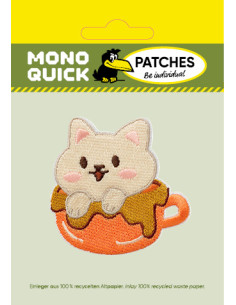 Applicatie, Patch, Strijkapplicatie: Kat in beker 2