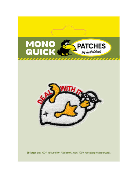 Applikation, Patch, Bügelbild: Deal with it Ente