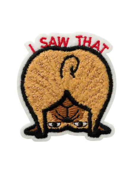 Applikation, Patch, Bügelbild: I saw that Hund