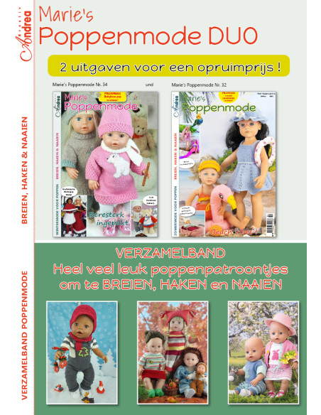 DUO Marie's Poppenmode n° 34 + 32