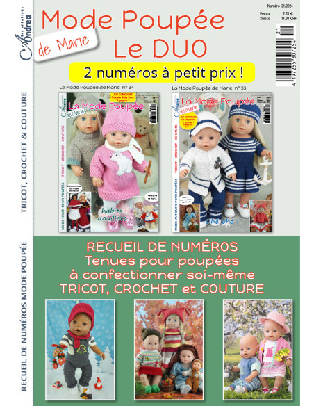 Le DUO Mode Poupée de Marie n° 34 + 33