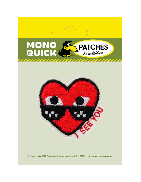 Applicatie, Patch, Strijkapplicatie: I see you Hart