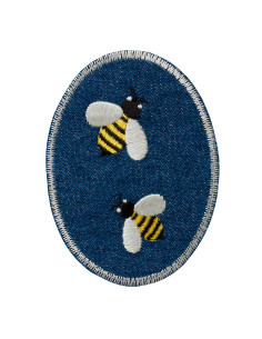 Applikation,Patch,Aufbügler: Jeansflick Bienen
