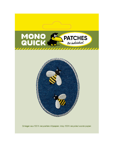 Applikation,Patch,Aufbügler: Jeansflick Bienen
