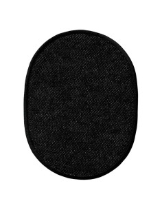 Applikation, Patch, Bügelbild: Jeansflick oval "schwarz"