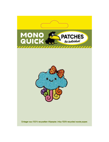 Appliques, Patch, Écusson thermocollant : Nuage avec noeud