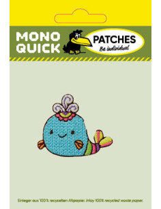 Applikation, Patch, Bügelbild: Wal klein 2