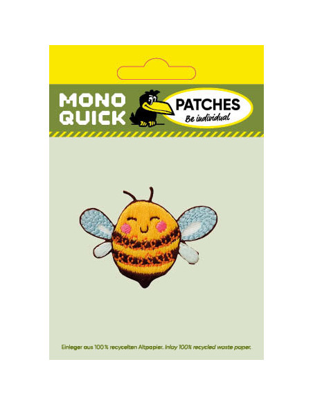 Applikation, Patch, Bügelbild: Biene kindlich