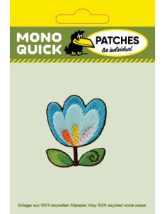 Appliques, Patch, Écusson thermocollant: Tulipe bleue 2