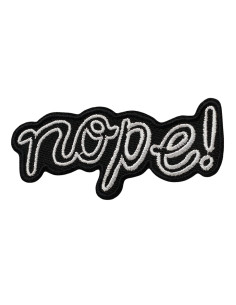 Appliques, Patch, Écusson thermocollant: Nope
