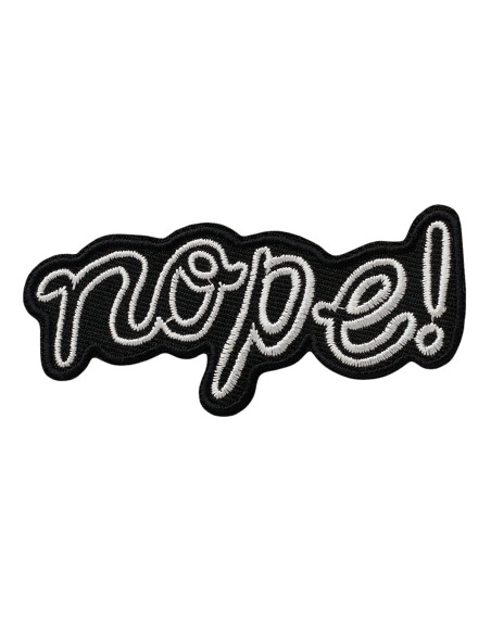 Applicatie, Patch, Strijkapplicatie: Nope