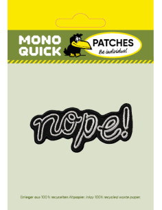Applikation, Patch, Bügelbild: Nope 2