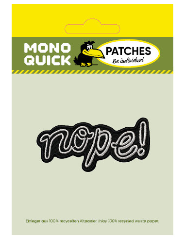 Appliques, Patch, Écusson thermocollant: Nope