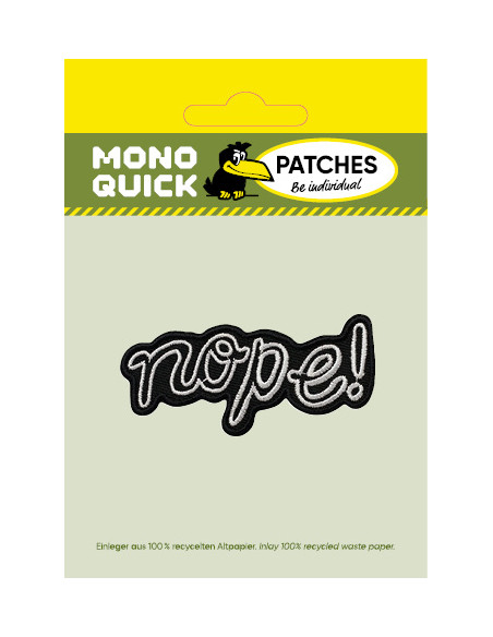 Appliques, Patch, Écusson thermocollant: Nope