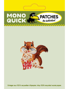 Applicatie, Patch, Strijkapplicatie: Eekhoorn met popcorn 2
