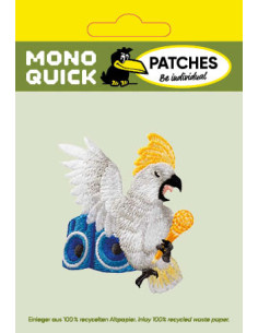 Applicatie, Patch, Strijkapplicatie: Kaketoe met muziek 2