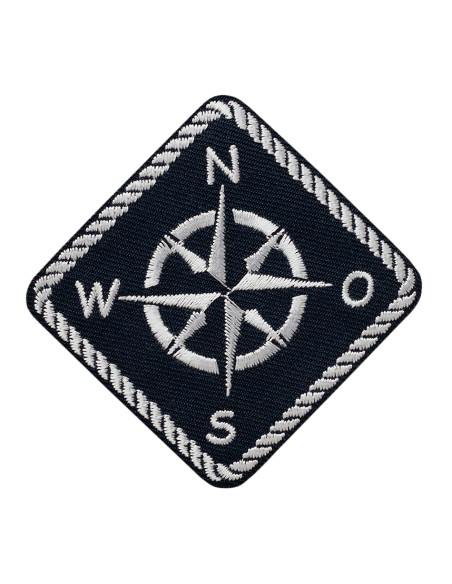 Applikation, Patch, Bügelbild: Kompass Maritim
