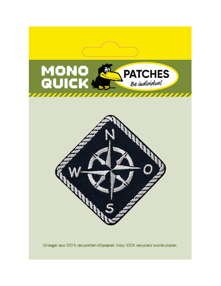 Applikation, Patch, Bügelbild: Kompass Maritim