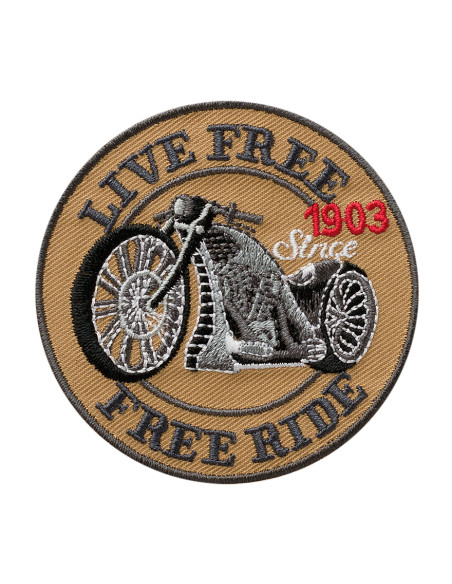 Applicatie, Patch, Strijkapplicatie: Live Free - Free Ride