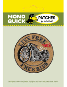 Appliques, Patch, Écusson thermocollant : Live Free -... 2