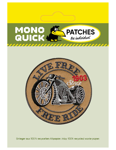 Applicatie, Patch, Strijkapplicatie: Live Free...