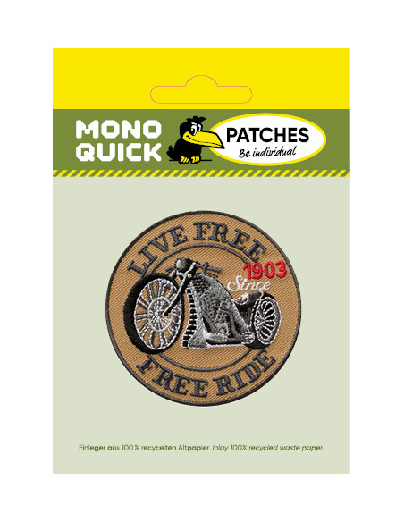Applicatie, Patch, Strijkapplicatie: Live Free - Free Ride