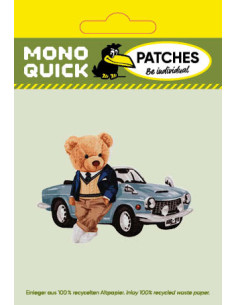 Appliques, Patch, Écusson thermocollant : Ours avec voiture 2