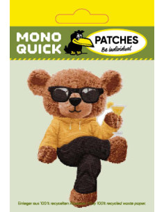 Appliques, Patch, Écusson thermocollant : Ours avec cocktail 2
