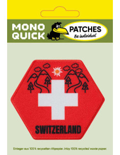 Applikation, Patch, Bügelbild: Wabe Schweiz 2