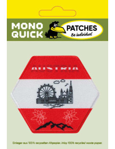 Applikation, Patch, Bügelbild: Wabe Österreich 2