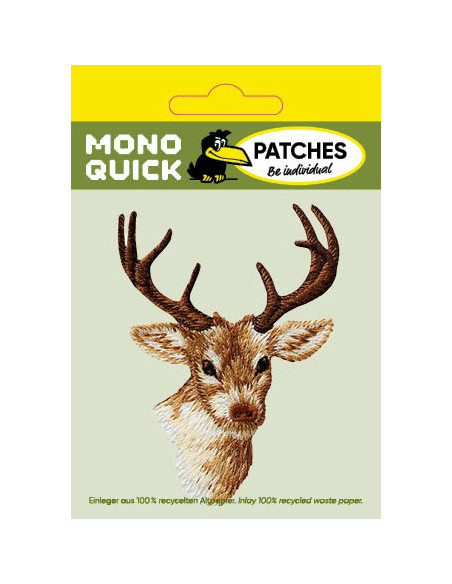 Appliques, Patch, Écusson thermocollant : Tête de cerf