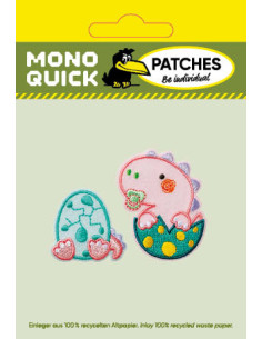 Applicatie, Patch, Strijkapplicatie: Dino Set 2st Baby 2
