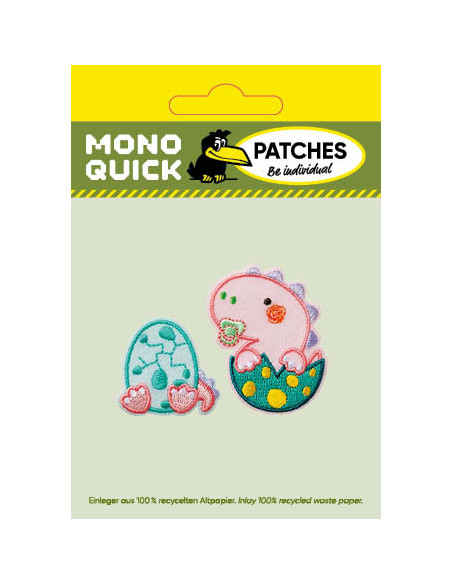 Applicatie, Patch, Strijkapplicatie: Dino Set 2st Baby