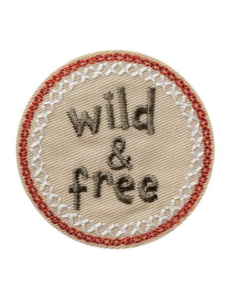 Applikation, Patch, Bügelbild: wild & free