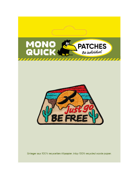 Applicatie, Patch, Strijkapplicatie: Just go be free