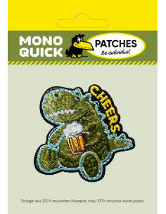 Applikation, Patch, Bügelbild: Dino Cheers 2
