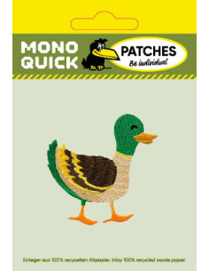 Applikation, Patch, Bügelbild: Recycl-Patch Ente 2