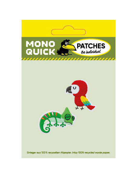 Applikation, Patch, Bügelbild: Recycl-Patch Dschungelset