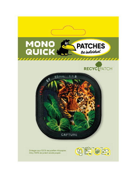 Appliques, Patch, Écusson thermocollant: Patch Recycl Léopard