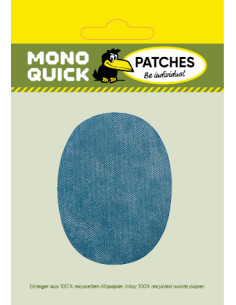 Application,Patch: Patch en tissu Ovale Bleu 2 pcs. 2