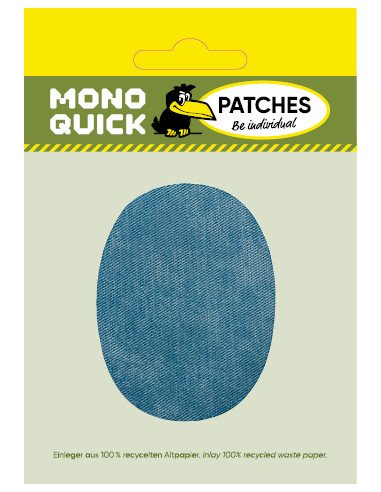 Application,Patch: Patch en tissu Ovale Bleu 2...