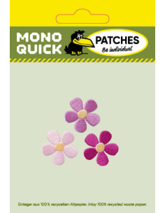 Appliques, Patch, Écusson thermocollant :  Set fleurs rose 2
