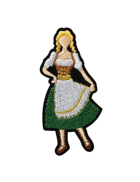 Applicatie, Patch, Strijkapplicatie: Vrouw met dirndl